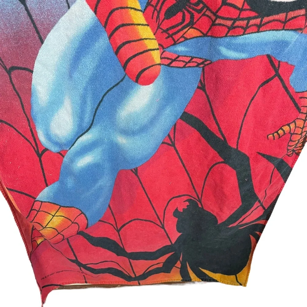 Vintage Ultimate Spider-Man Beach Towel 28”x48” 2001 Marvel Jay Franco Cotton HF